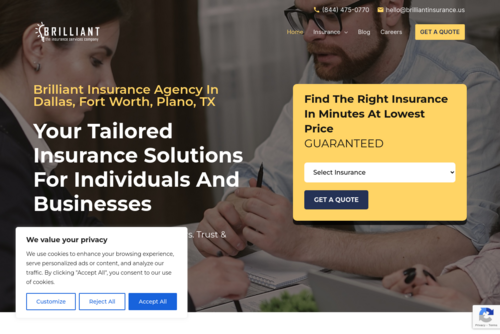 Affordable Term, Whole & Universal Life Insurance Plans for Individuals & Businesses Across Texas - Brilliant Insurance  - https://brilliantinsurance.co