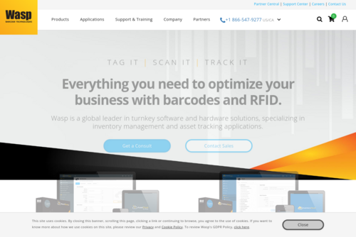 Wasp Barcode Launches New Customer-Focused, Video-Centric Website  - http://www.waspbarcode.com