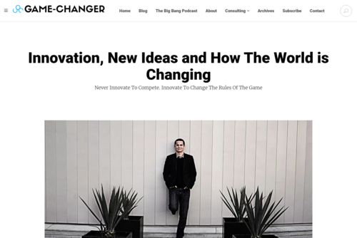 Innovation is a habit - Game Changer - http://www.game-changer.net