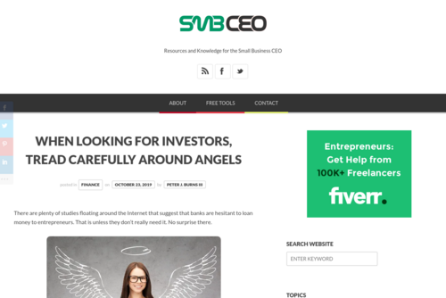 When Looking for Investors, Tread Carefully Around Angels  - www.smbceo.com/2019/10/23/when-looking-for-investors-tread-carefully-around-a...