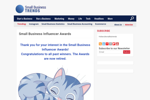 FAQs on Voting for Small Business Influencer Awards - http://influencers.smallbiztrends.com