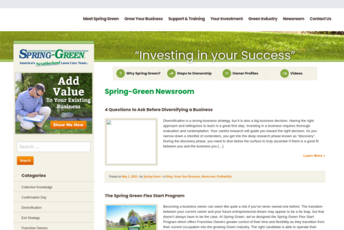 An Executive-Type of Franchise Without The Suit And Tie   - http://www.spring-greenfranchiseblog.com