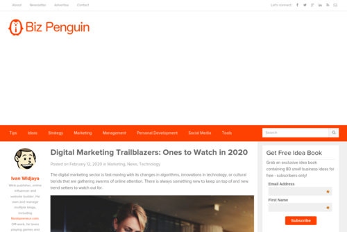 Digital Marketing Trailblazers: Ones to Watch in 2020 - www.bizpenguin.com/digital-marketing-trailblazers-ones-to-watch-in-2020-14266/