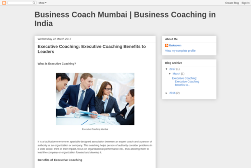Executive Coaching: Executive Coaching Benefits to Leaders - http://businesscoachindia.blogspot.in