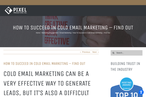 How To Succeed In Cold Email Marketing - Find Out - pixelproductionsinc.com/cold-email-marketing/