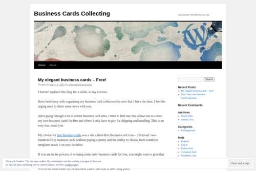 Start Your Own Business Card Collection - http://netbusinesscards.wordpress.com